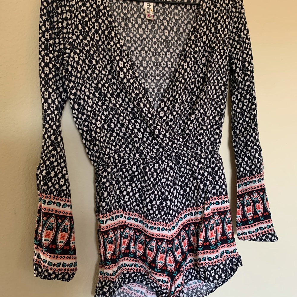 Long Sleeve colorful romper